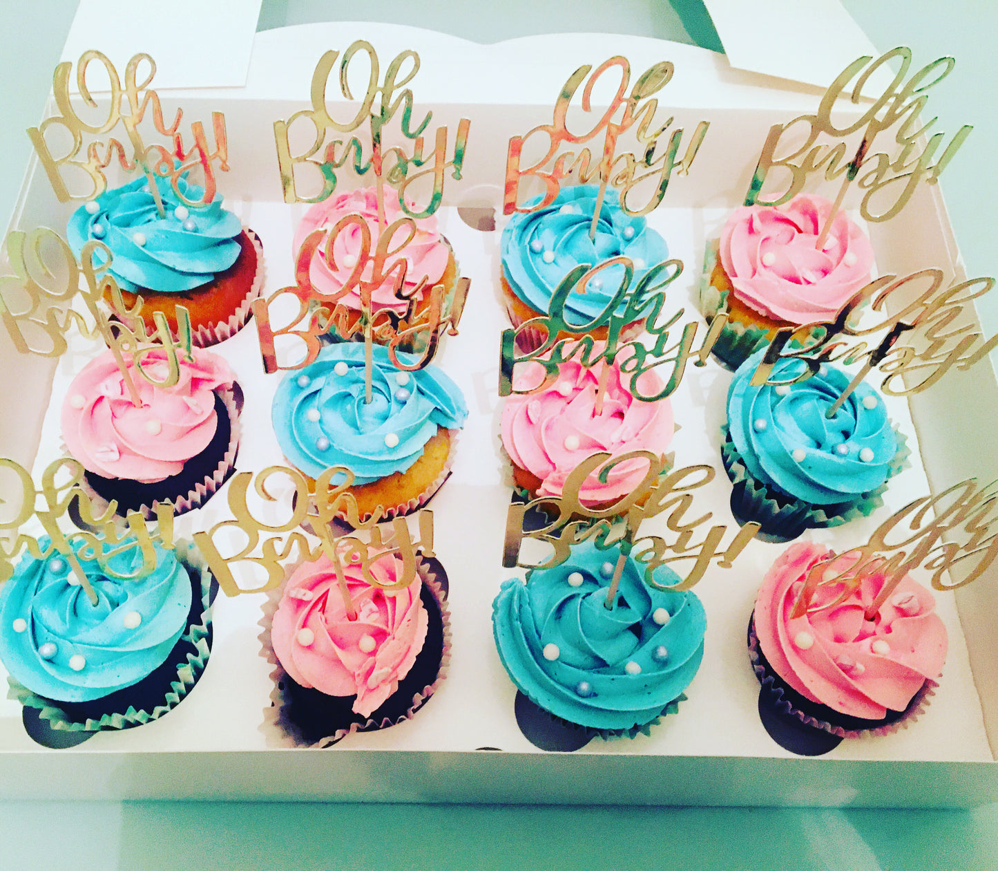 Cupcakes Gender Reveal