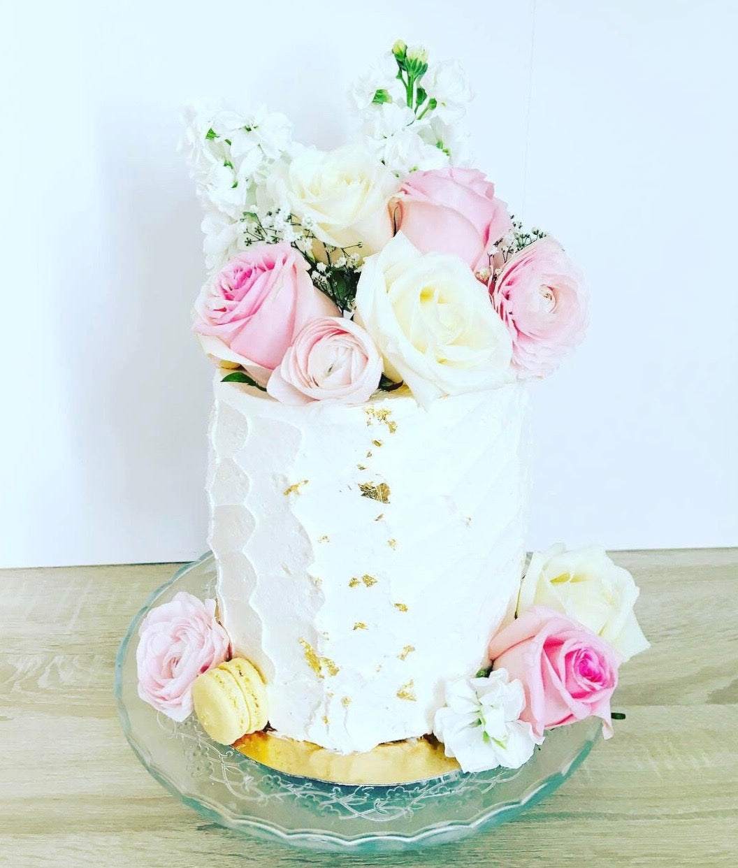Layer cake "Bouquet de fleurs" 25 personnes